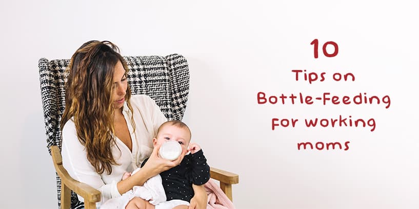 10 tips on bottle-feeding for working moms