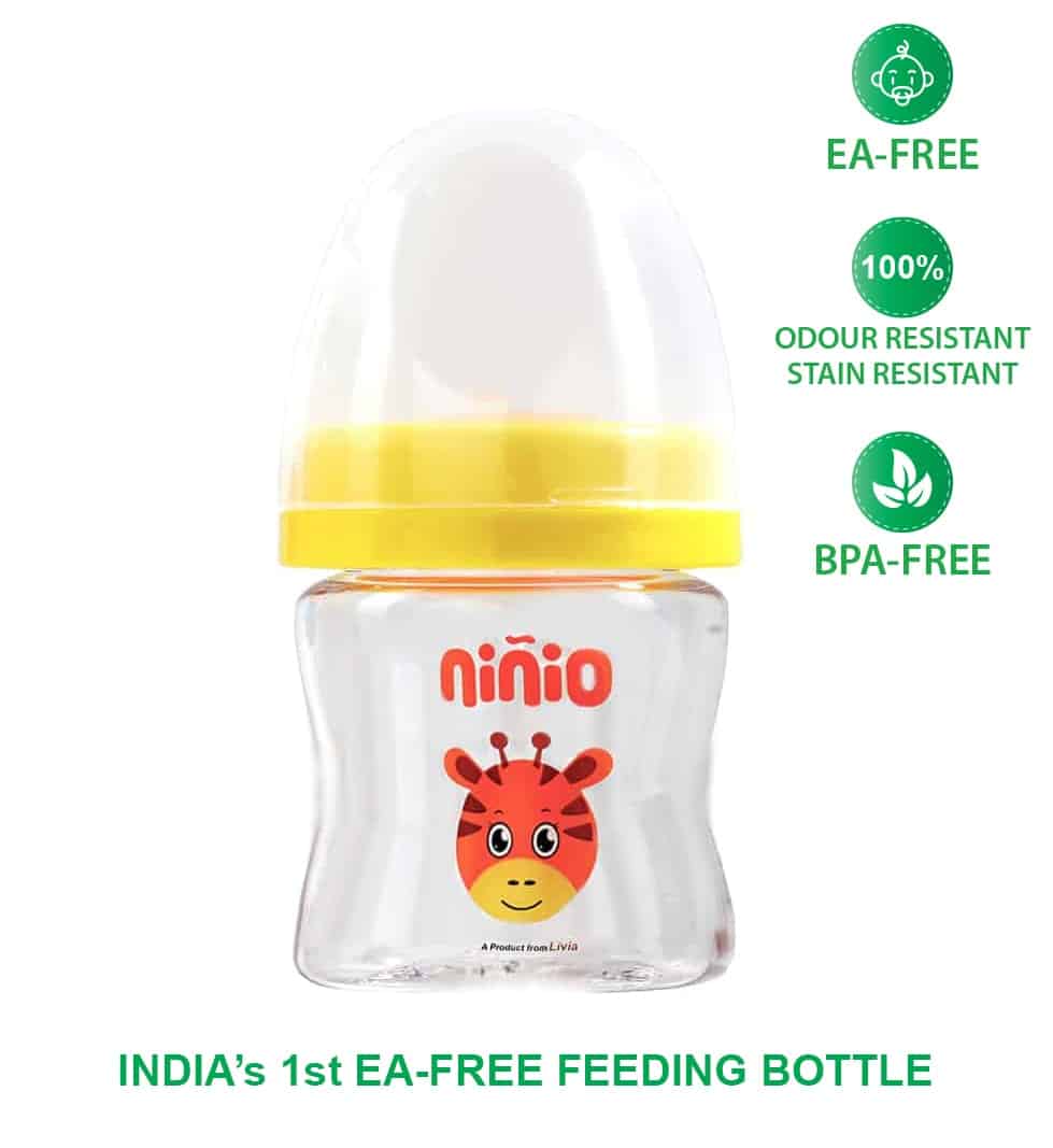 Safest BPA and EA Free Newborn Baby Feeding Bottle 60 ml Ninio